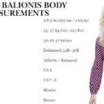 Amanda Balionis Body Measurements