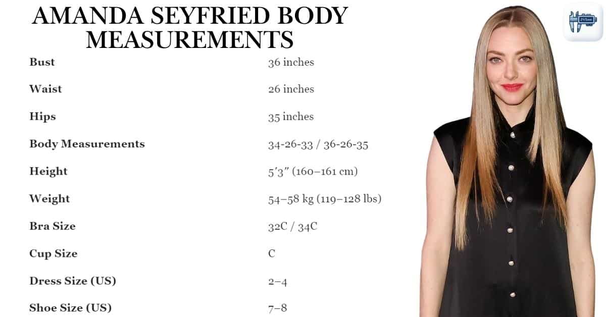 Amanda Seyfried Body Measurements