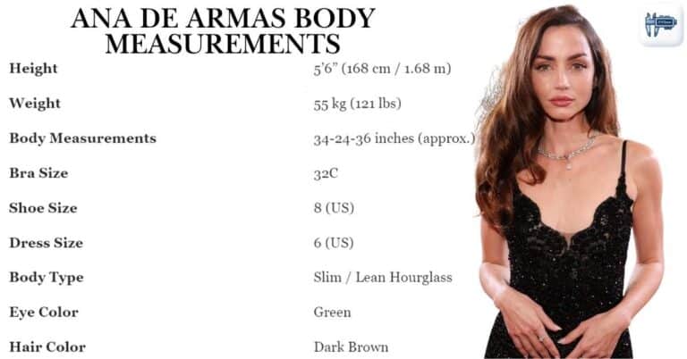 Ana de Armas Body Measurements