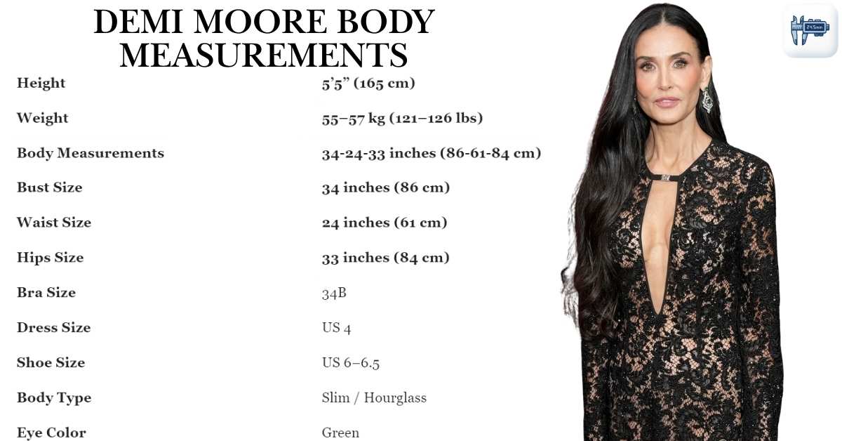 Demi Moore Body Measurements