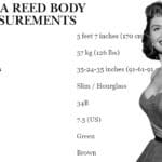 Donna Reed Body Measurements