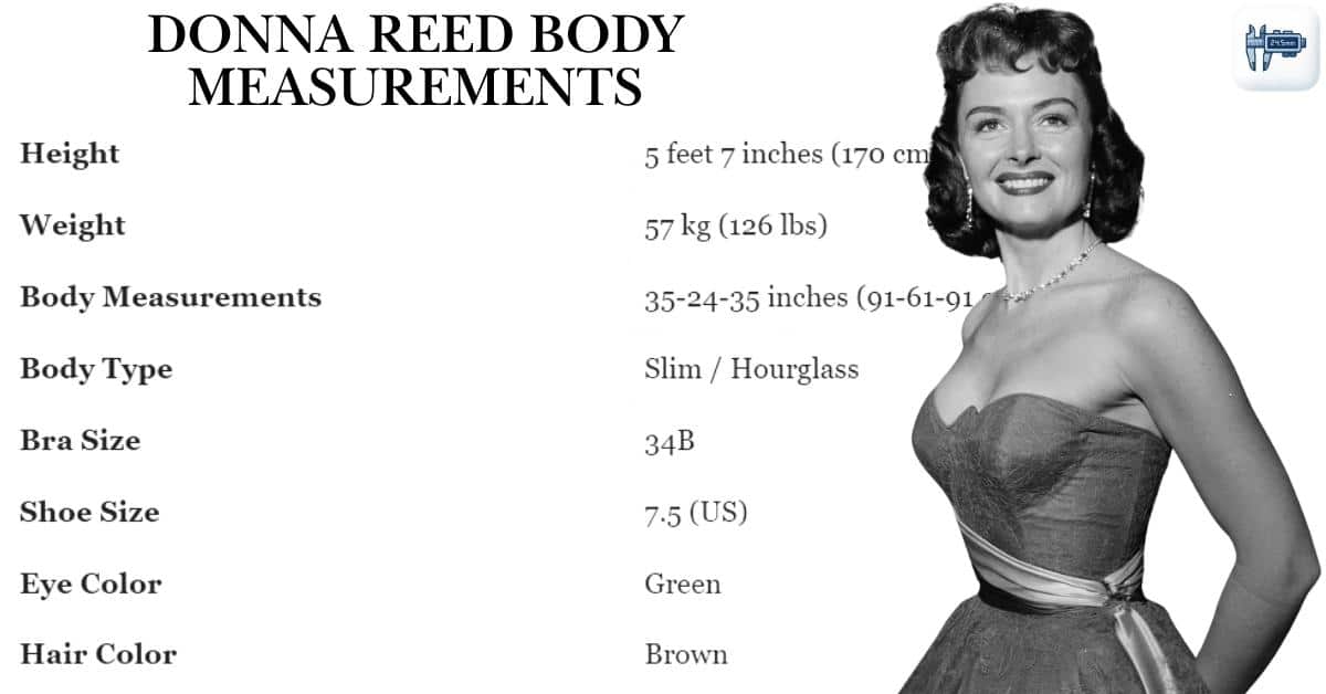 Donna Reed Body Measurements