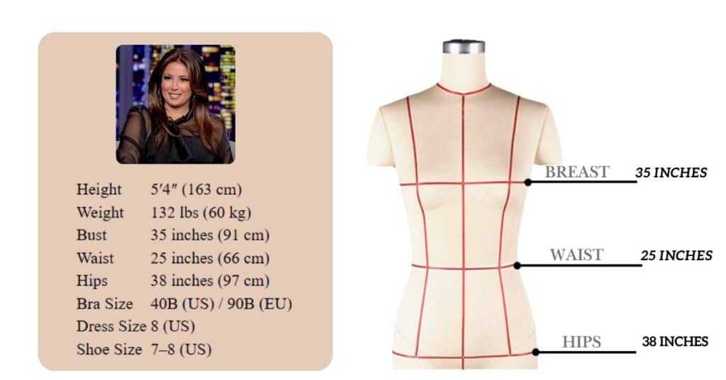 Julie Banderas Measurements