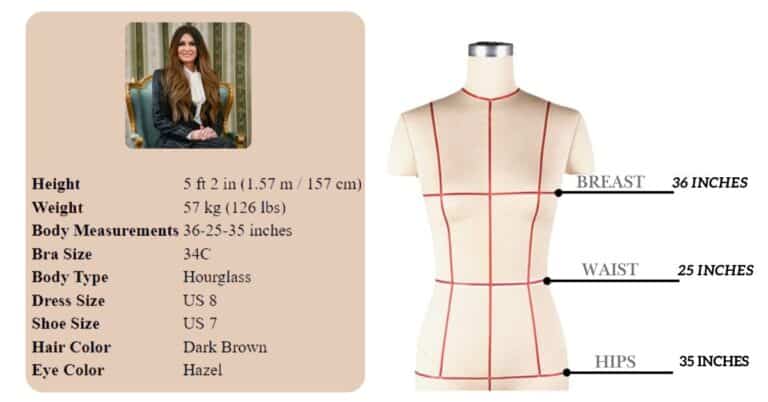 Kimberly Guilfoyle Measurements