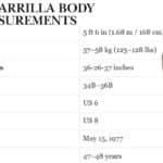 Lana Parrilla Body Measurements