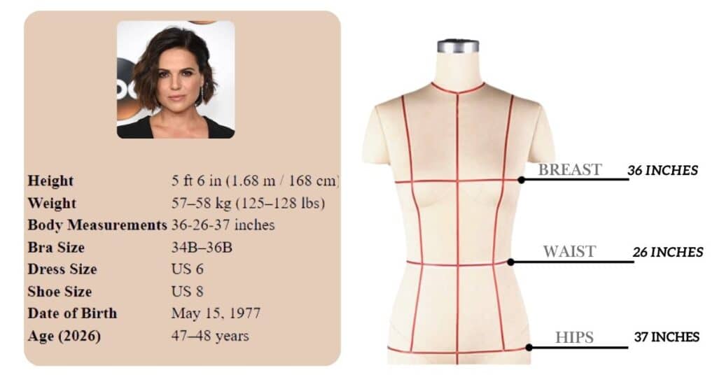 Lana Parrilla Body Measurements