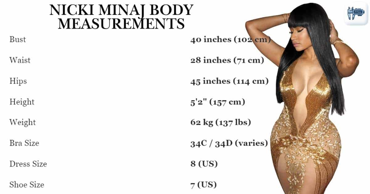 Nicki Minaj Body Measurements