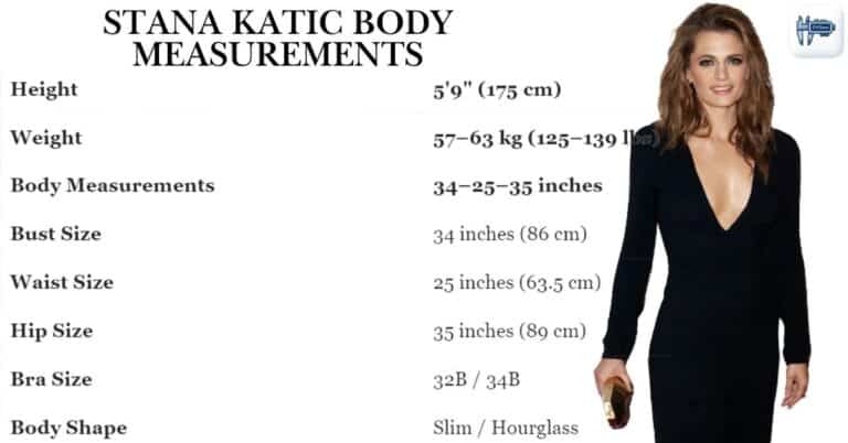 Stana Katic Body Measurements