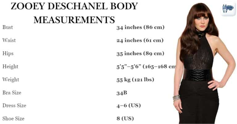 Zooey Deschanel Body Measurements