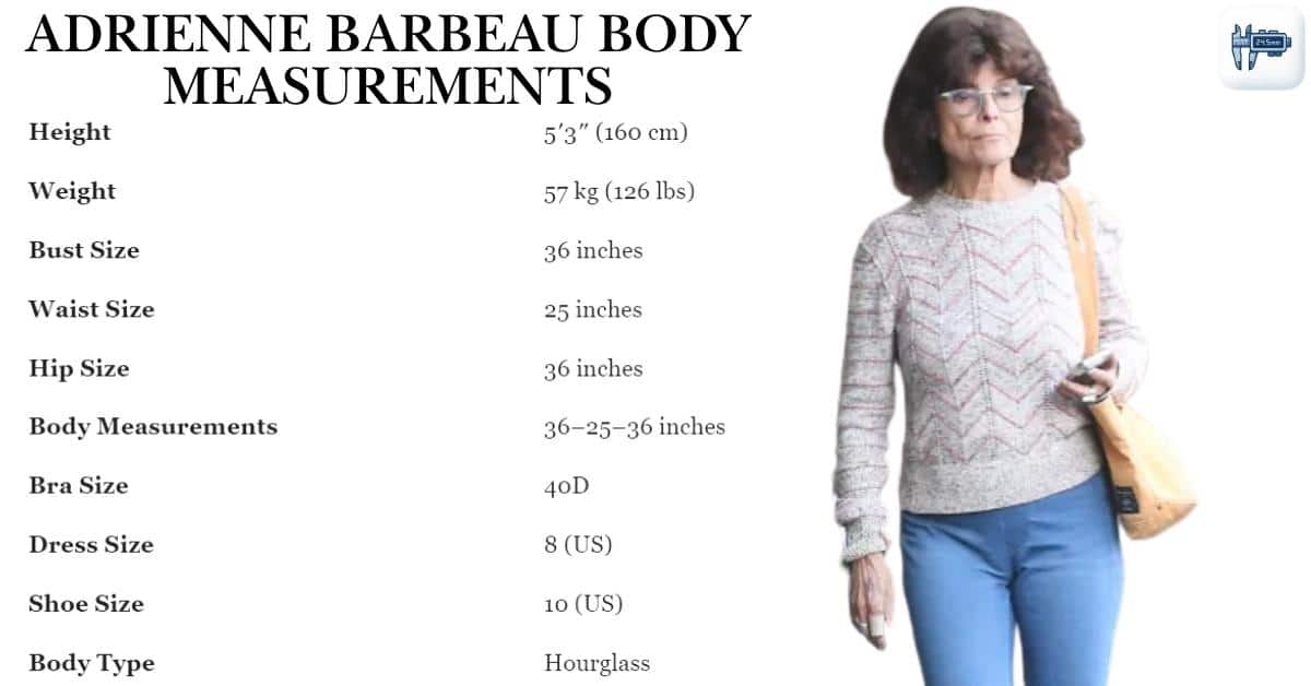 Adrienne Barbeau Body Measurements