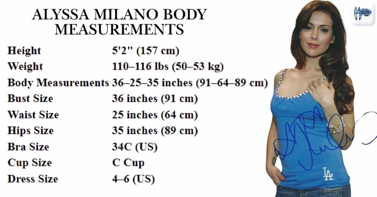 Alyssa Milano Body Measurements