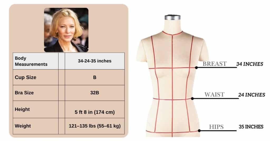 Cate Blanchett Body Measurements