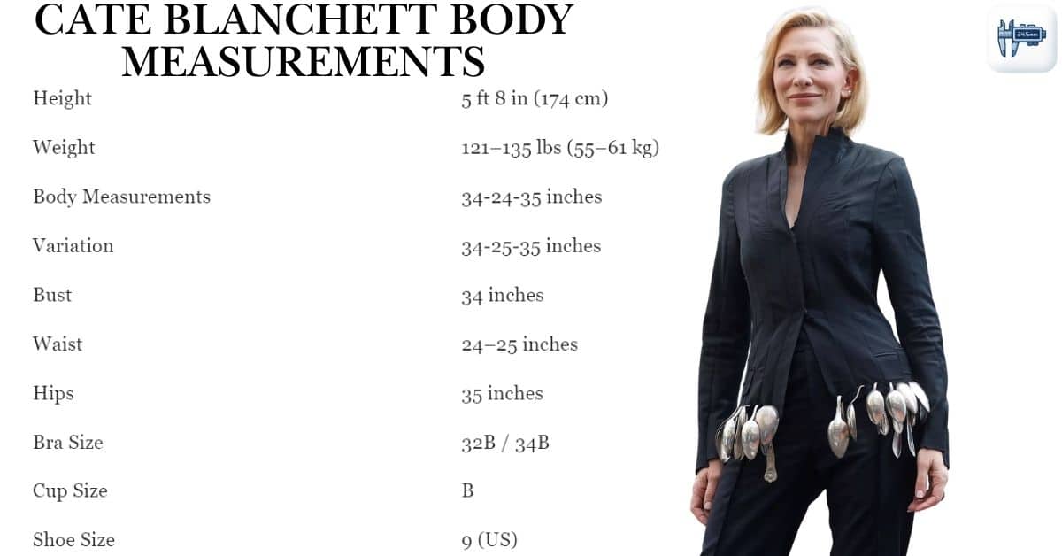 Cate Blanchett Body Measurements