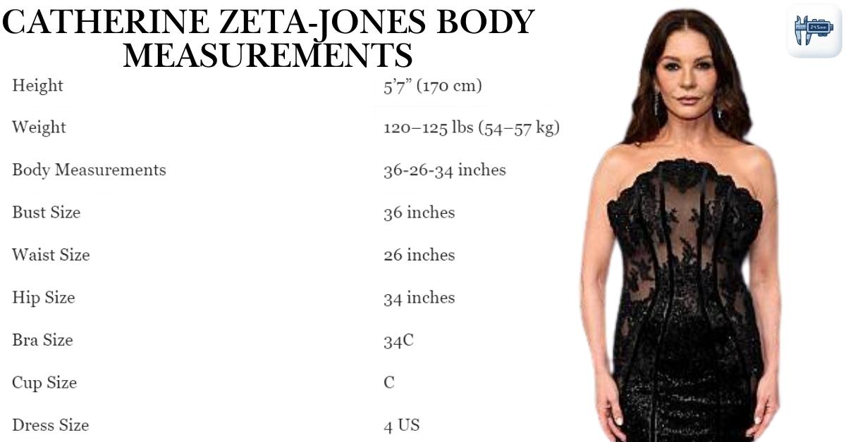 Catherine Zeta-Jones Body Measurements