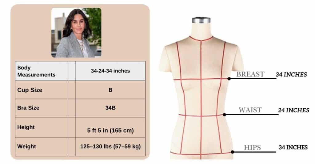 Courteney Cox Body Measurements
