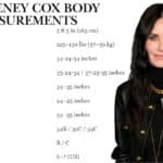 Courteney Cox Body Measurements