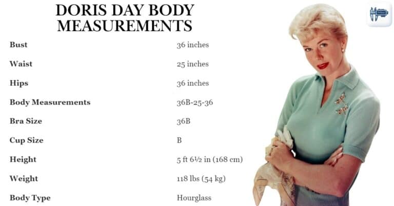 Doris Day Body Measurements