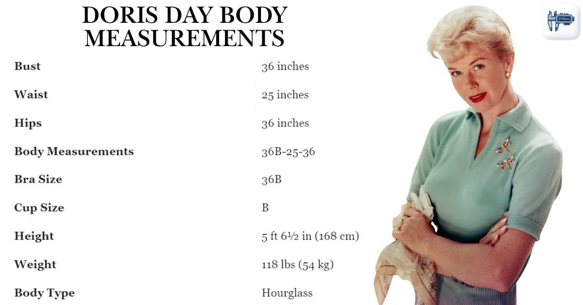 Doris Day Body Measurements