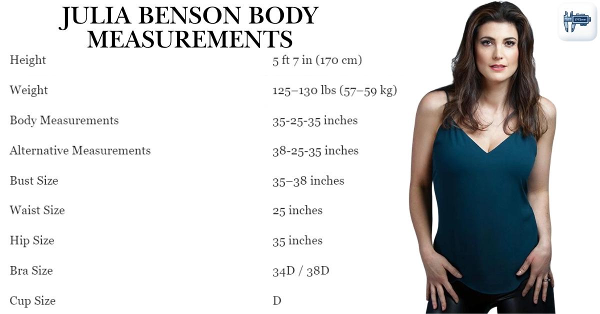 Julia Benson Body Measurements
