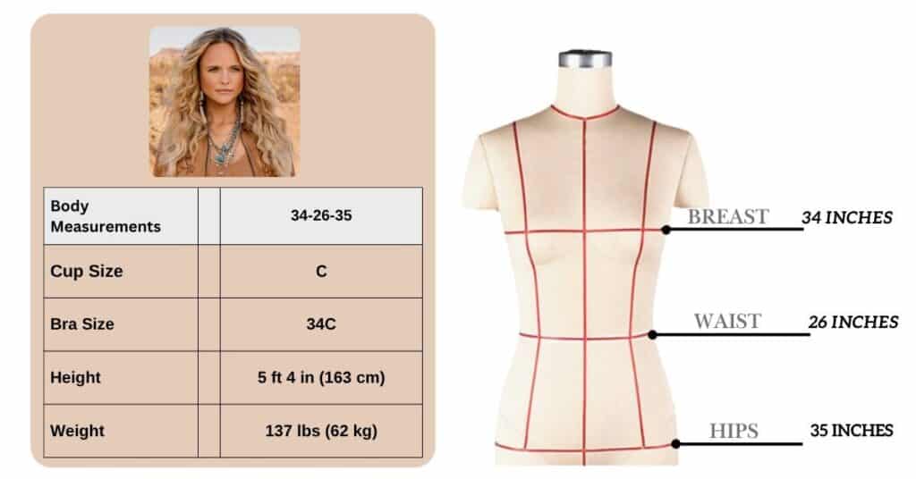 Miranda Lambert Body Measurements