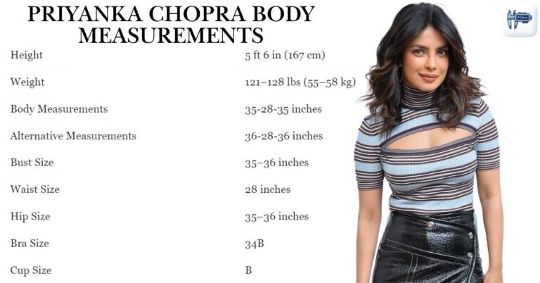 Priyanka Chopra Body Measurements