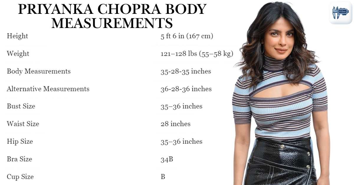 Priyanka Chopra Body Measurements
