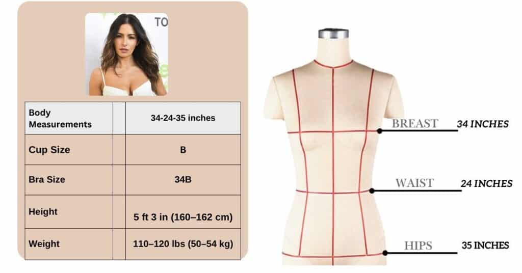 Sarah Shahi Body Measurements