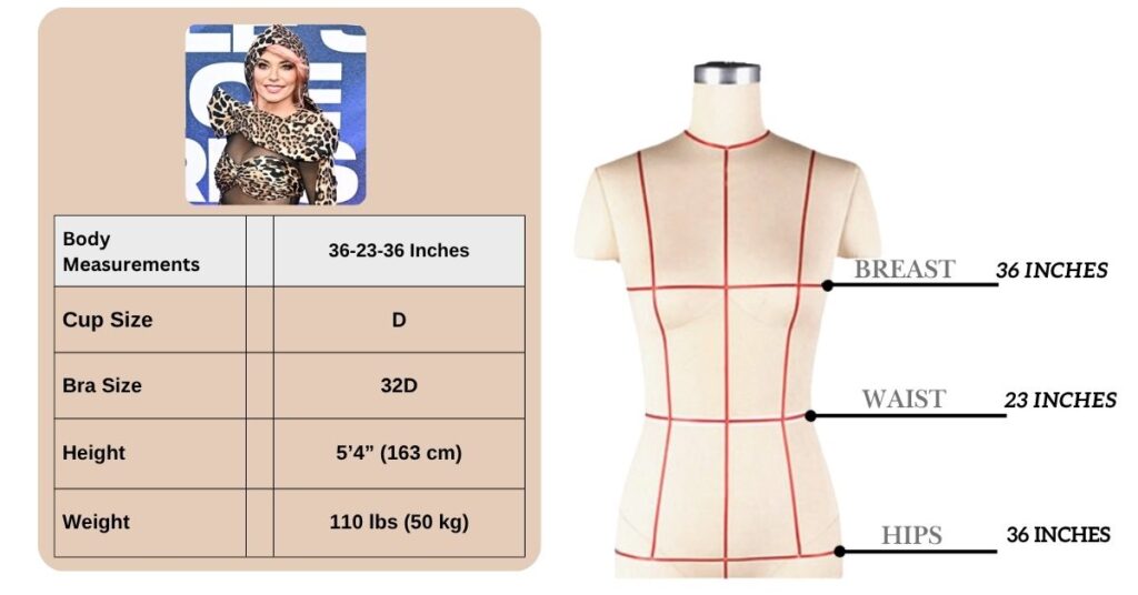 Shania Twain Body Measurements