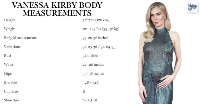 Vanessa Kirby Body Measurements